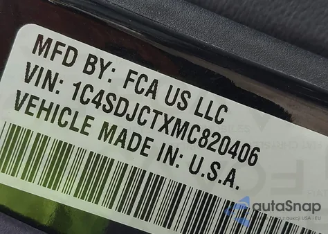 2021 Dodge Durango R/T Awd from USA, damaged, VIN 1C4SDJCTXMC820406